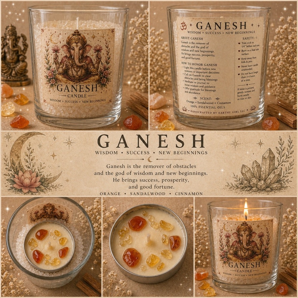 Ganesh Tea Light Candle Set